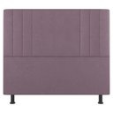 Ver imagem 6 de Kit Cabeceira E Baú Cama Box Solteiro Grace 90cm Suede Rosé