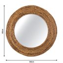 Ver imagem 4 de Espelho Decorativo Corda Bananeira 60 cm Redondo