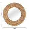 Espelho Decorativo Corda Taipa 50 cm Redondo - 4