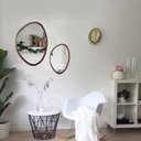 Ver imagem 2 de Espelho Decorativo Orgânico Branco 58x70 cm