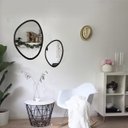 Ver imagem 2 de Espelho Decorativo Orgânico Preto 58x70 cm