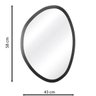 Espelho Decorativo Orgânico Preto 43x58 cm - 5