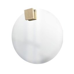 Espelho Decorativo com Gancho Pinus Quadrado 50 cm Redondo - 4