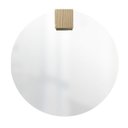 Ver imagem 1 de Espelho Decorativo com Gancho Pinus Quadrado 50 cm Redondo