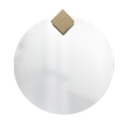 Espelho Decorativo com Gancho Pinus Quadrado 50 cm Redondo - 5