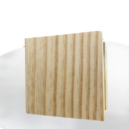 Espelho Decorativo com Gancho Pinus Quadrado 50 cm Redondo - 3