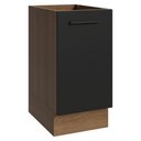 Ver imagem 1 de Balcão de Cozinha 40 cm 1 Porta (sem Tampo) Rustic/Preto Agata Madesa
