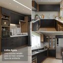 Ver imagem 6 de Balcão de Cozinha 40 cm 1 Porta (sem Tampo) Rustic/Preto Agata Madesa