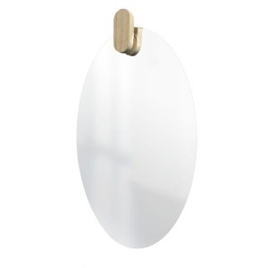 Espelho Decorativo Oval com Gancho Pinus Oblongo 60x40 cm