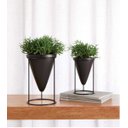 Ver imagem 4 de KIT CACHEPOT EM CIM COM SUP EM METAL - 2 PCS