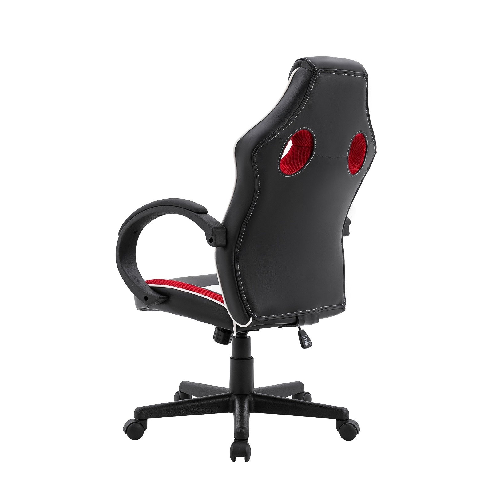 Mesa Gamer xp Preto + Cadeira Gamer Royale Preto Branco e Vermelho - 4