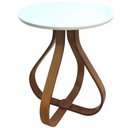 Ver imagem 1 de Mesa de Canto Decorativa Cebola Altura 72cm D50cm Mozzoni - Off White