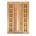 Ver imagem 1 de Porta Balcão de Correr de Madeira Cedro Arana Veneziana Reto Bat.14 Cm- 2.15 (a) X 2.00 (l)
