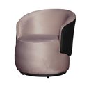 Ver imagem 2 de Poltrona Organica Beatriz Veludo Rose C/ Composê Corano Preto - Lm Decor
