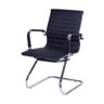 Conjunto com 2 Cadeiras Executivas Boston Base Fixa Esteirinha Preto - 3