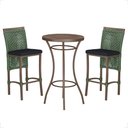 Ver imagem 1 de Mesa Bistro e 2 Banquetas Roma Marrom Corda Náutica 12 Trama Original