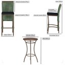 Ver imagem 2 de Mesa Bistro e 2 Banquetas Roma Marrom Corda Náutica 12 Trama Original