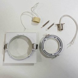 Kit 6x Spot Ecco Quadrado Rente Embutir Gu10 + LED Ar70 St1842 - 6