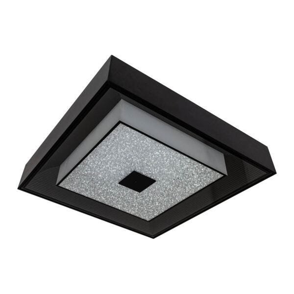 Plafon Zeus Preto LED 12W 34cm com Cristais St1737 - 4