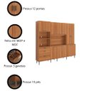 Ver imagem 6 de Kit Cozinha Compacta 260cm 12 Portas e 3 Gavetas Pulse Lukaliam Móveis