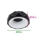 Ver imagem 2 de Plafon Otto Preto LED 16W Redondo 28cm Starlux St1715