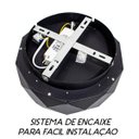 Ver imagem 4 de Plafon Otto Preto LED 16W Redondo 28cm Starlux St1715