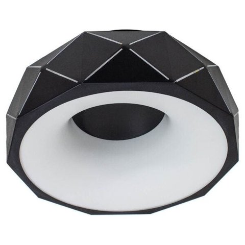 Plafon Otto Preto LED 16W Redondo 28cm Starlux St1715