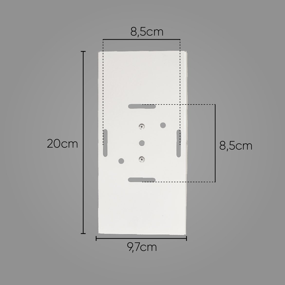 Arandela Duplo Facho Longo Preta + 2 Lâmpada Led Gu10 6w 6500K ST187 - 5