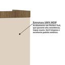 Ver imagem 4 de Armário Aéreo Maleiro Modulado 2 Pts 145cm Veneza Luciane Mó Avelã Pf/arenas Pf