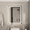 Ver imagem 1 de Espelho Catarina Retangular 60x80 com Led e Desembaçador - Fabribam Único
