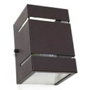 Ver imagem 4 de kit 9x Arandela Marrom + LED 5W 6000K luminária Externa Parede Muro 2 Focos Frisos Fachos St327