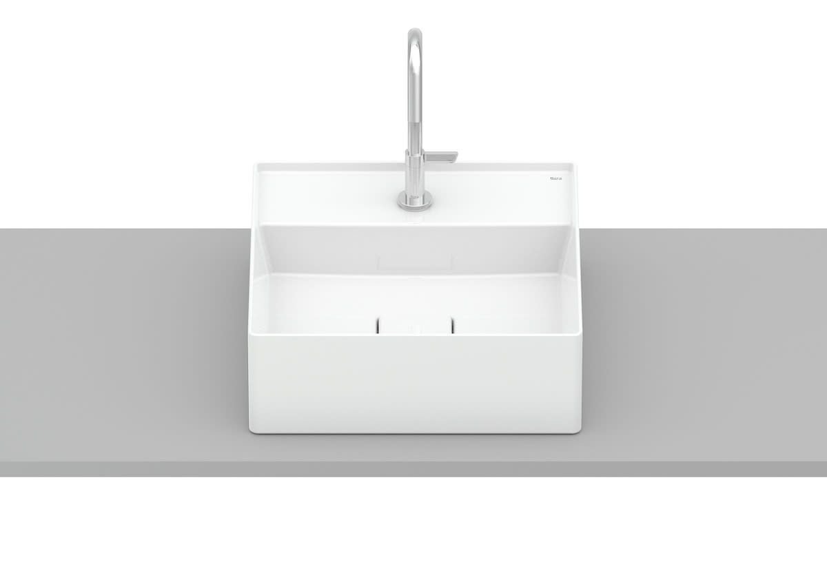 Cuba de Apoio T8 35x35 Terra Branco Roca Cód: A32787w000