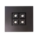Ver imagem 6 de Plafon Moom 60x60cm Preto para 4 Dicróica e 4xe27 St1601