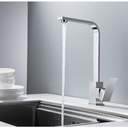 Ver imagem 3 de Torneira Misturador Monocomando Cromado Quadrado para Cozinha ou Banheiro Bica Giratória