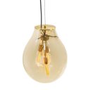 Ver imagem 3 de Pendente Caju Vidro 48cm Bella Iluminação + 3 lâmpadas T30 110V St1882