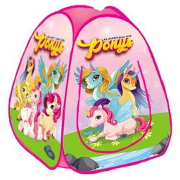 Toca Barraca Infantil Dobravel Pop Up Ponys - 1