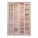 Ver imagem 1 de Porta Balcão de Correr de Madeira Padrão Cedro Veneziana Reto Bat.14 Cm-2.15 (a) X 2.20 (l)