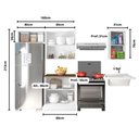 Ver imagem 2 de Composição Cozinha Olivia 4pc 6pt Tpo Poliman Móveis