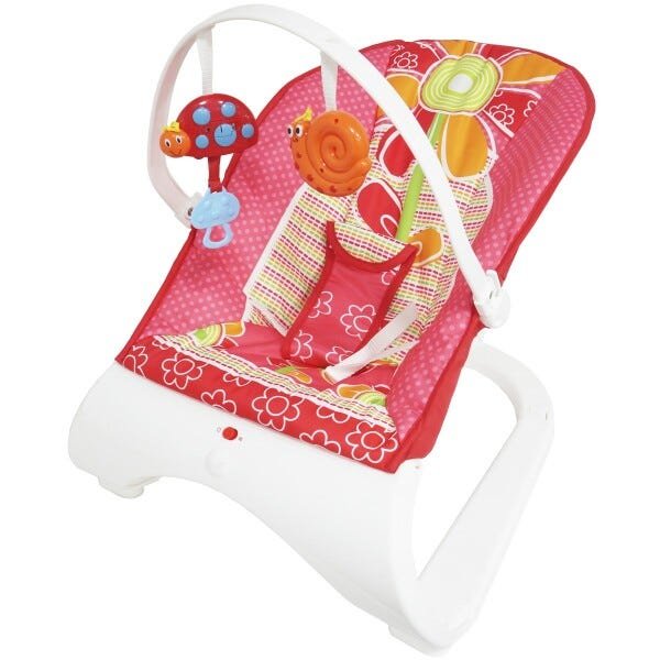 Cadeira Cadeirinha Bebê Descanso Vibratória Musical Brinquedos Menina Rosa Importway BW-095RS - 2