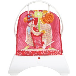 Cadeira Cadeirinha Bebê Descanso Vibratória Musical Brinquedos Menina Rosa Importway BW-095RS - 3