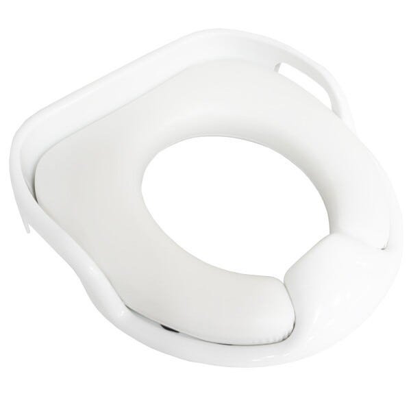 Assento Sanitário Redutor Infantil Almofadado Acolchoado com Alça Portátil Branco Brinqway Bw- - 1