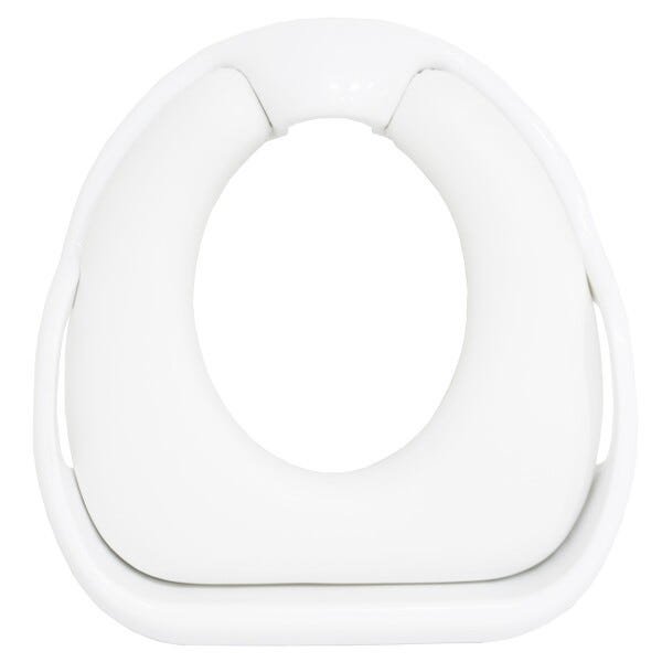 Assento Sanitário Redutor Infantil Almofadado Acolchoado com Alça Portátil Branco Brinqway Bw- - 5