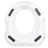 Assento Sanitário Redutor Infantil Almofadado Acolchoado com Alça Portátil Branco Brinqway Bw- - 4