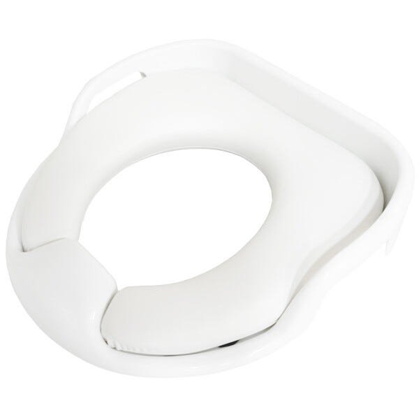 Assento Sanitário Redutor Infantil Almofadado Acolchoado com Alça Portátil Branco Brinqway Bw- - 3