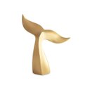 Ver imagem 1 de ESCULTURA BALEIA DOURADA EM POLIRESINA