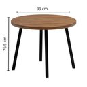 Ver imagem 6 de Conjunto de Jantar Mesa Redonda 99cm com 4 Cadeiras Soft Np Cor:nogal com Grafite