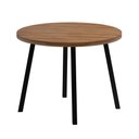 Ver imagem 5 de Conjunto de Jantar Mesa Redonda 99cm com 4 Cadeiras Soft Np Cor:nogal com Grafite
