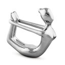 Ver imagem 3 de KIT 2 PEÇAS ESCULTURA YOGA PRATA EM PORCELANA - 3 PCS