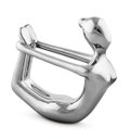 Ver imagem 3 de KIT 2 PEÇAS ESCULTURA YOGA PRATA EM PORCELANA - 3 PCS
