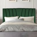 Ver imagem 1 de Cabeceira Solteiro Cama Box Estofada 90 Cm Lile Suede Verde